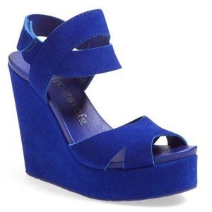 Pedro Garcia "Teilor" suede peep toe wedge